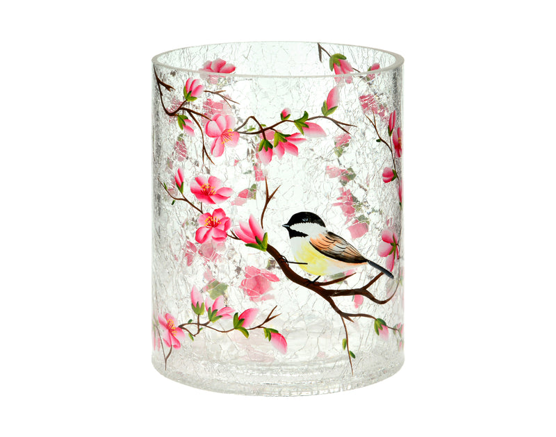 Glass Cylinder with Blossoms
