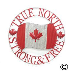 True North Strong and Free Small Medallion