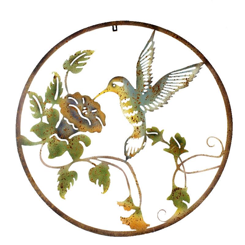 Hummingbird Circle Plaque