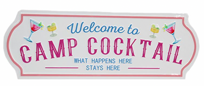 Welcome to Camp Cocktail Sign