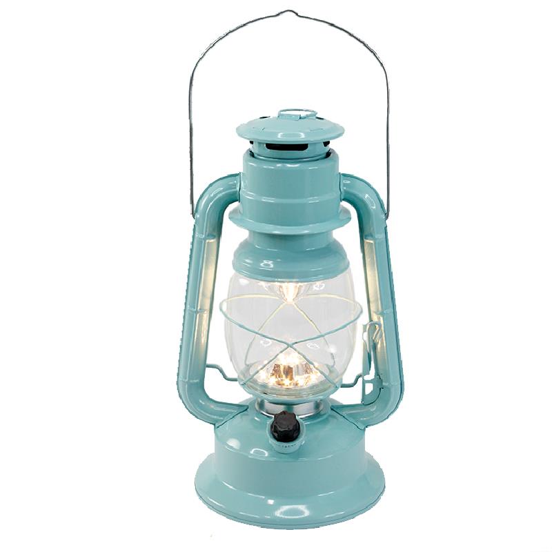 Large LED Lantern with Dimmer-Turquoise