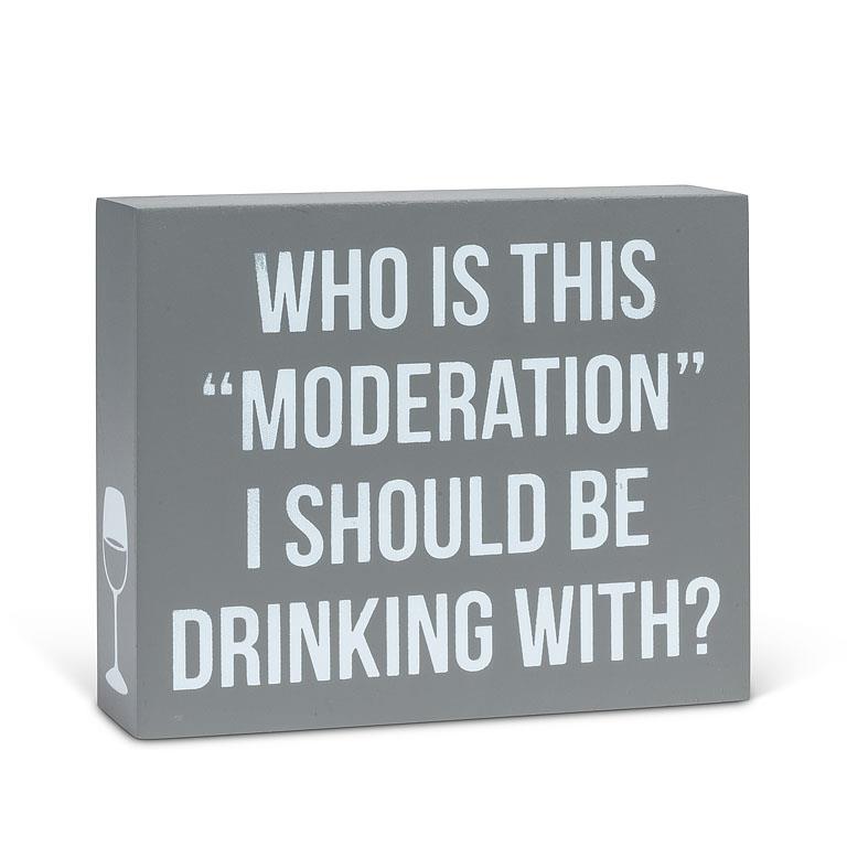 Moderation Sign
