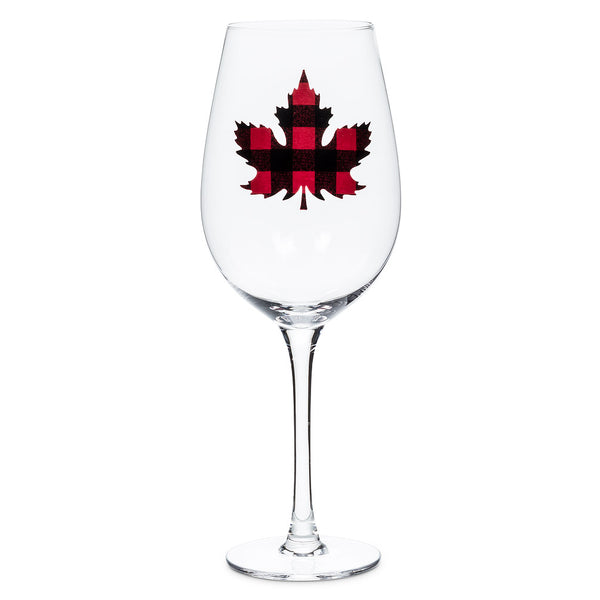 Maple Leaf Wine Glass