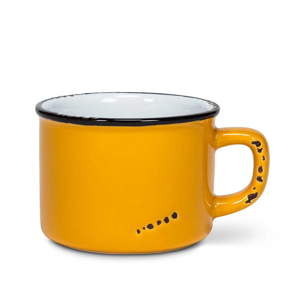 Enamel Look Cappuccino Mug