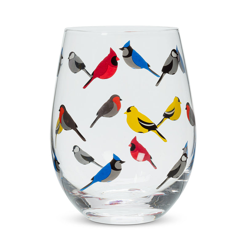 Flock of Birds Wineglass