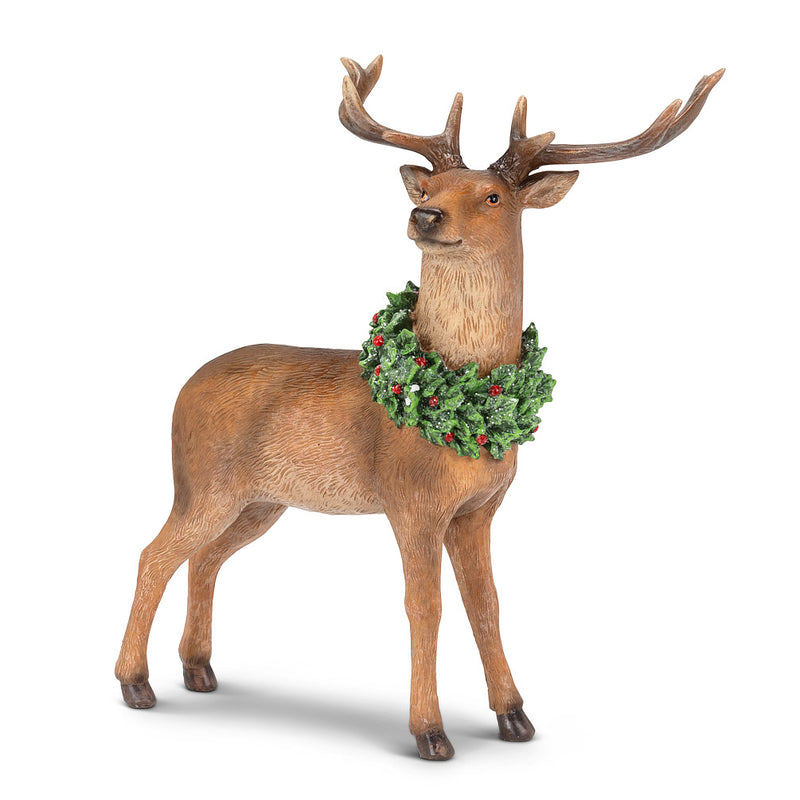 Forest Prince Stag with Wreath