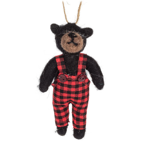Bear in Overalls Ornament