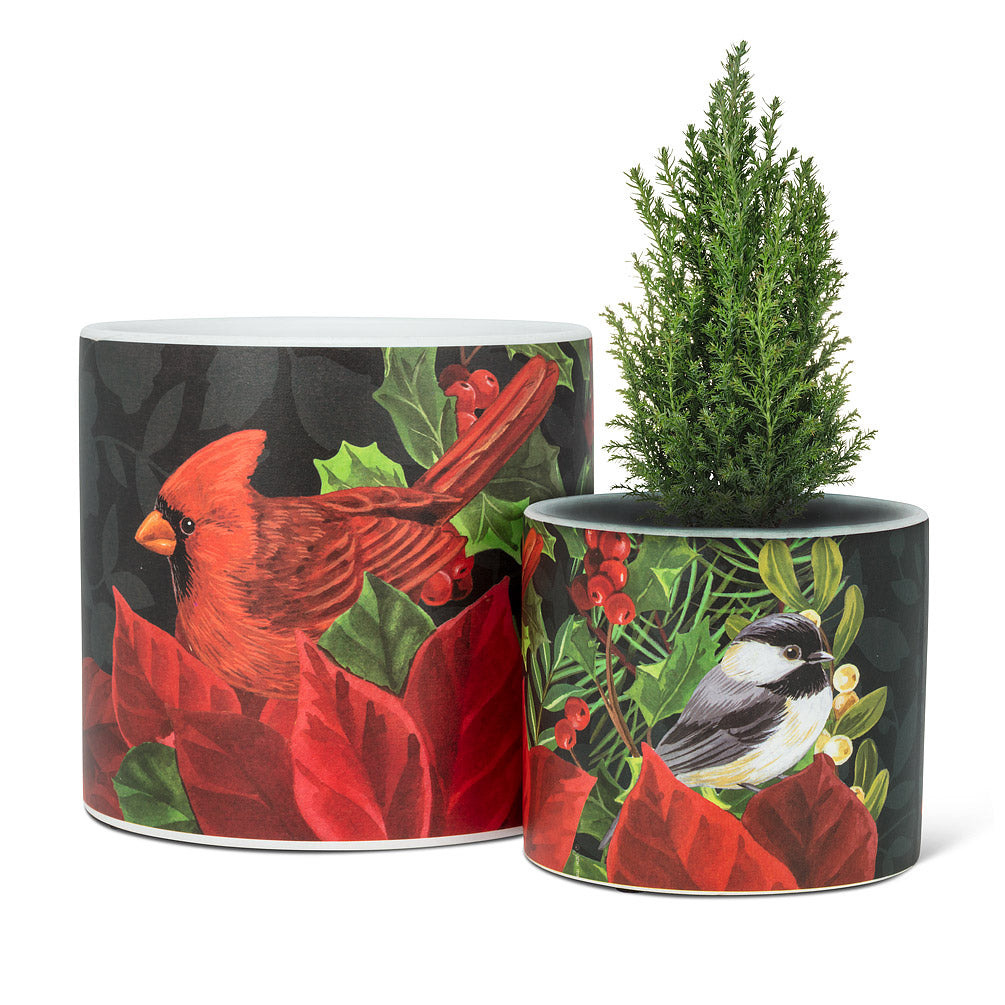 Festive Birds Planter