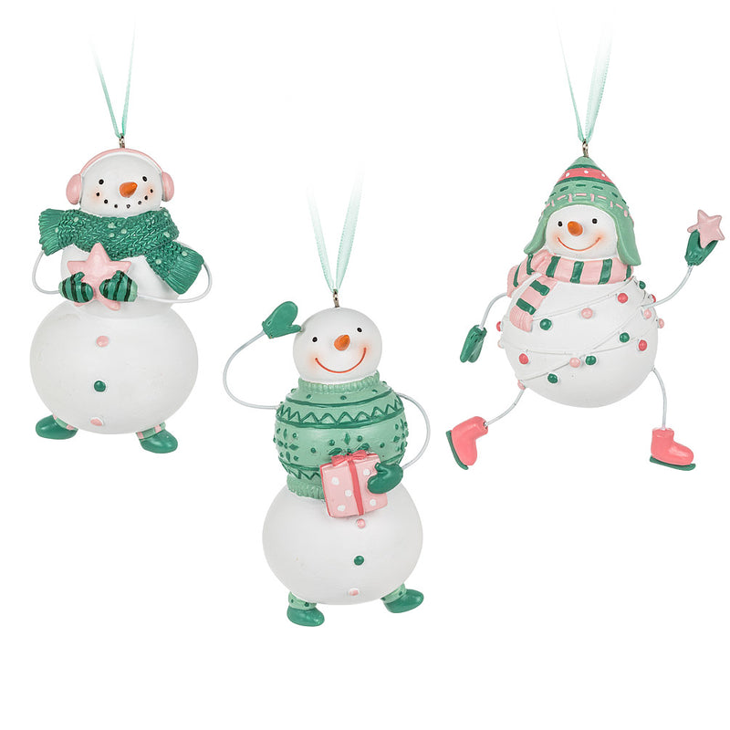 Playful Snowman Ornament-FINAL SALE