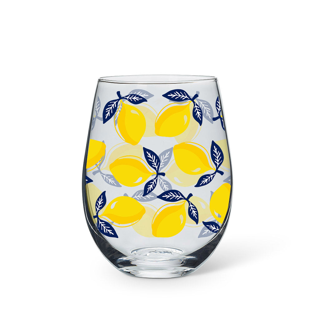 Sorrento Lemons Wine Glass