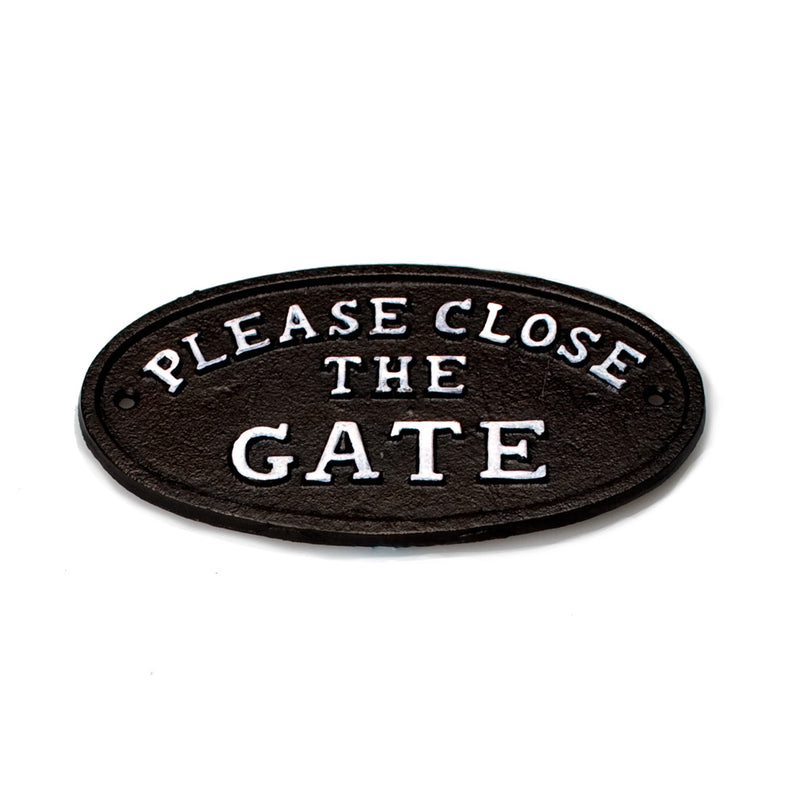 Please Close the Gate Sign