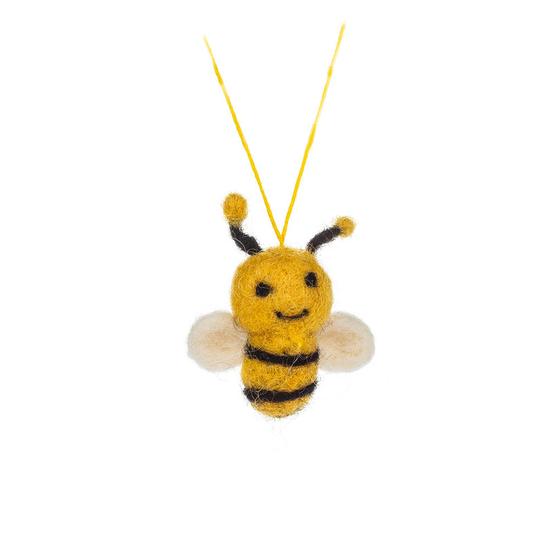 Felt Bees. Bee Accessories. Bee Charm. Bee Embellishment. 5 