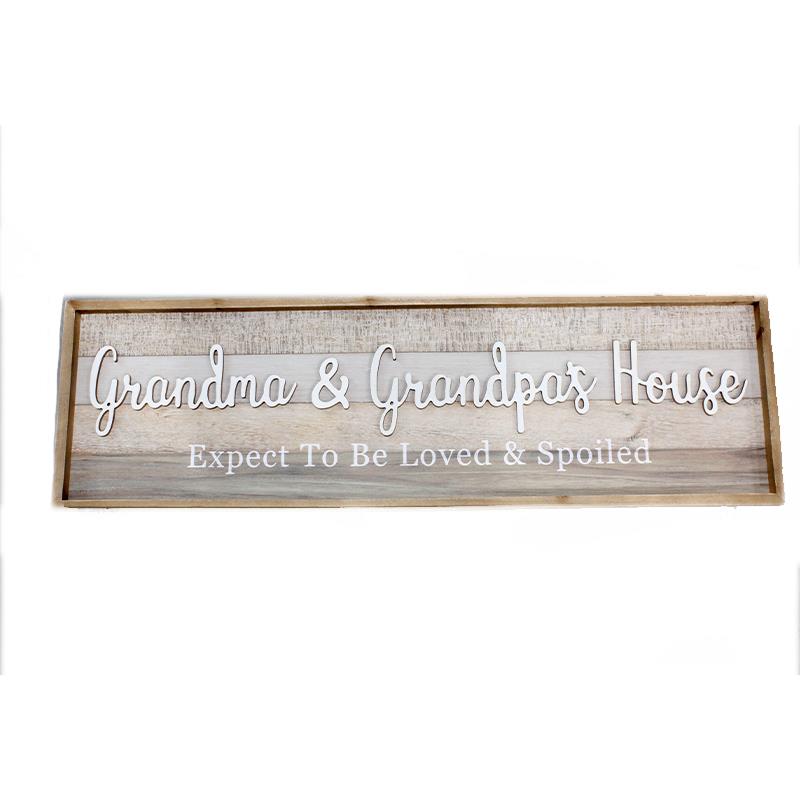 Grandma and Grandpa Wall Plaque