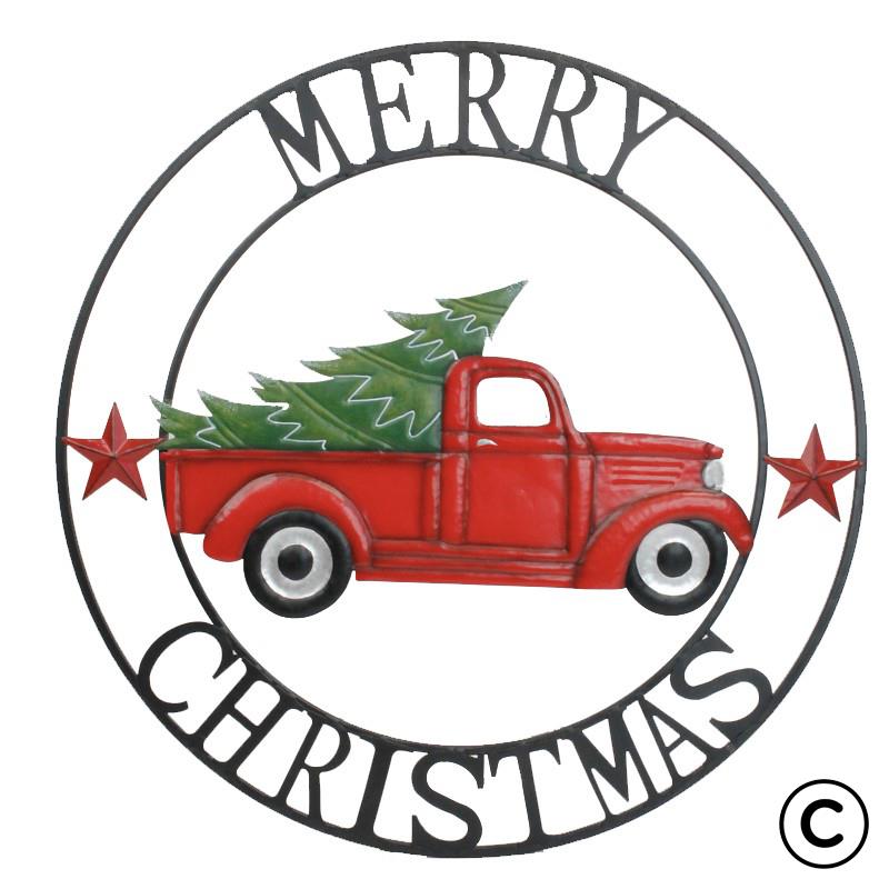 Merry Christmas Truck Medallion