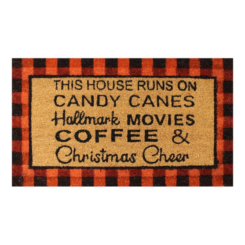 Run On Cheer Christmas Doormat