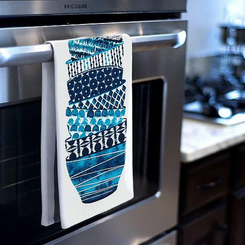 Stacked Bowls Tea Towel