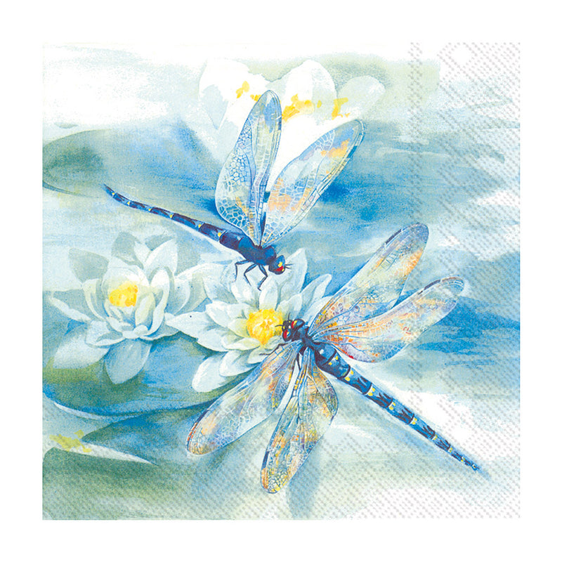 Pale Blue Dragonfly Napkins