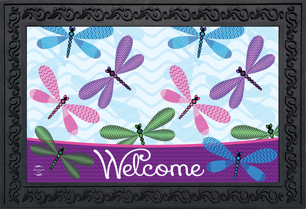 Dragonflies Welcome Mat Doormat