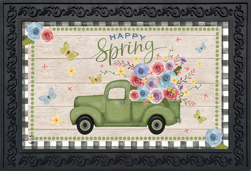 Happy Spring Mat Doormat