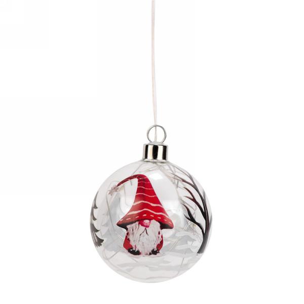 Pine Bough & Cardinal or Gnome Ornament