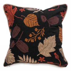 Foliage Embroidered Cushion