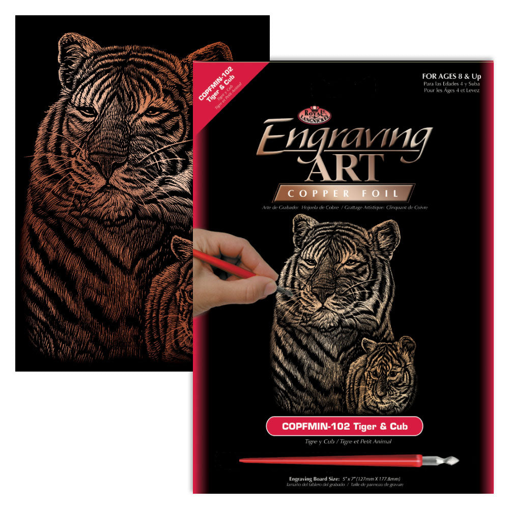 Royal & Langnickel Engraving Art: Tiger & Cub