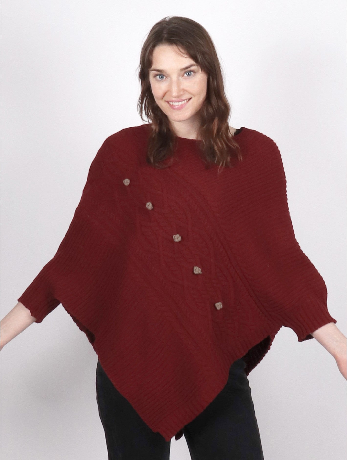 Asymetrical Cape with Sleeves