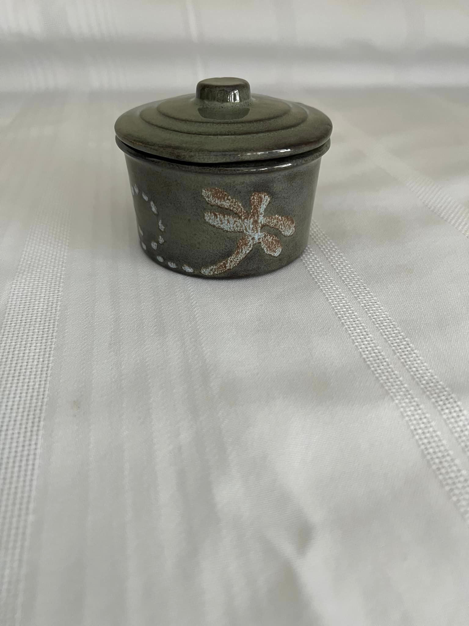Small Crock with Lid By Clayworks & Candles