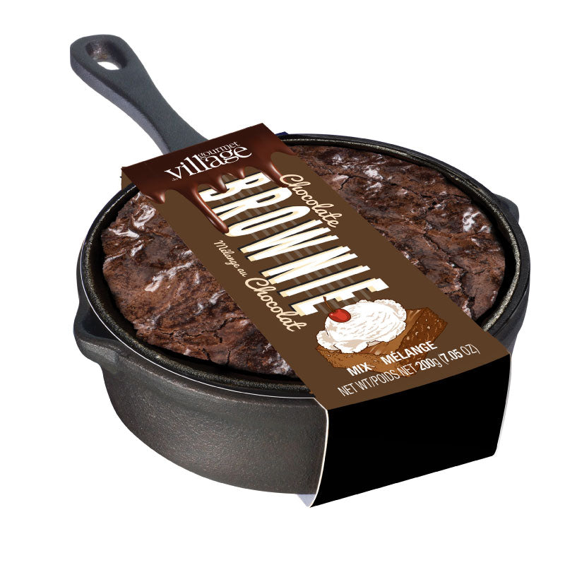 Gourmet Village: Chocolate Brownie Skillet Mix Kit