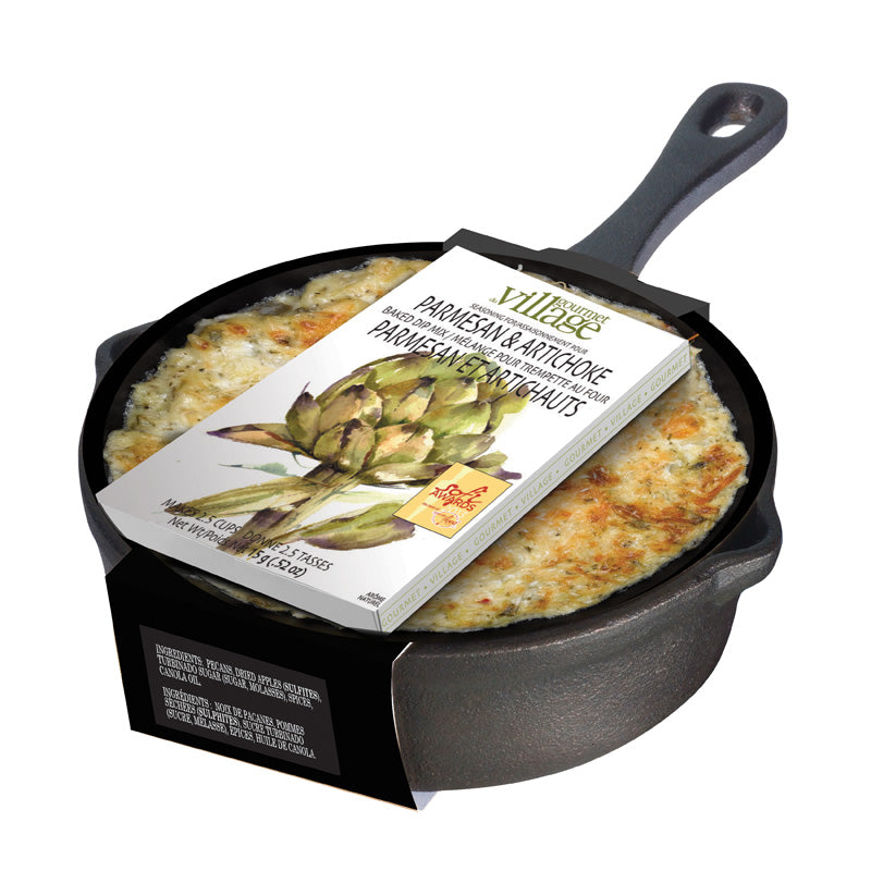Cast Iron Skillet with Parmesan and Artichoke Dip