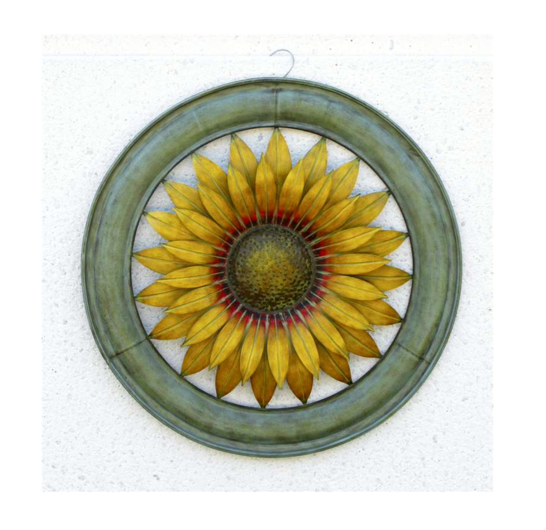 Round Metal Sunflower