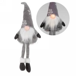 Grey Gnome with LED Nose