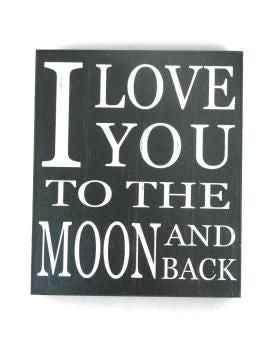 Moon and Back Sign