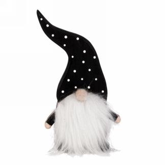 Gnome with Black Dotted Hat