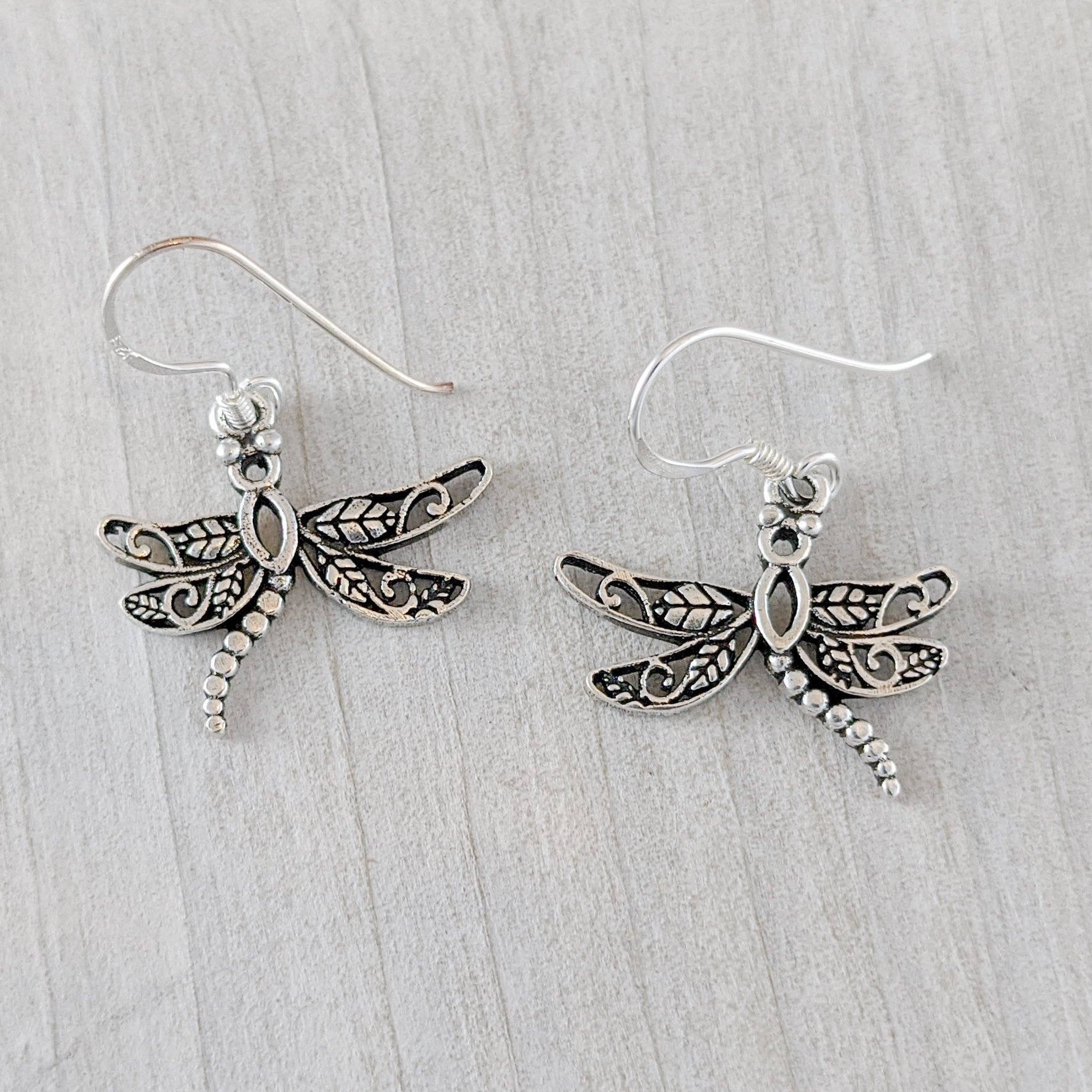 Dragonfly Earrings with Unique Wings