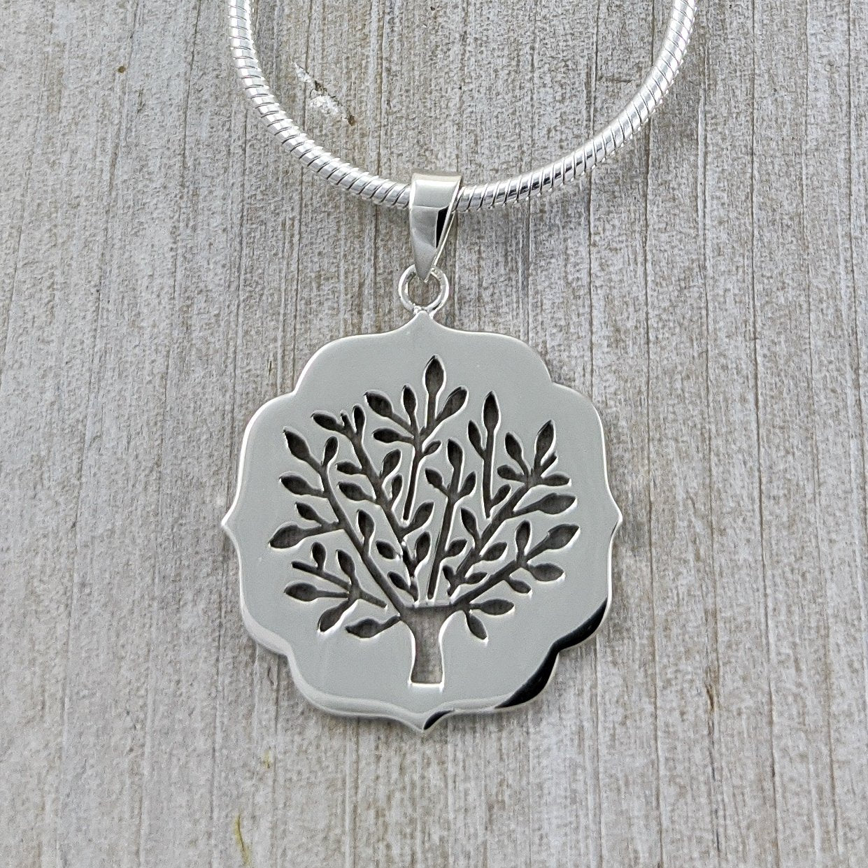 Cut-out Tree of Life Pendant