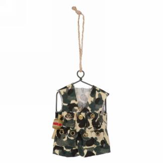 Camouflage Motif Hanging Vest Ornament