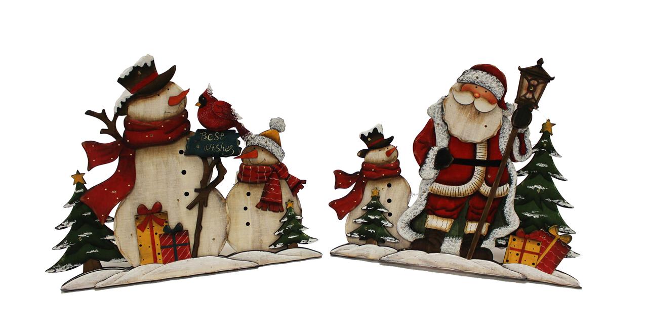 Santa or Snowman Tabletop Decor