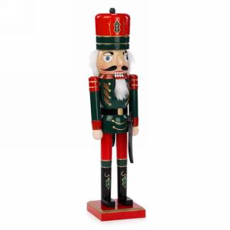 15" Nutcracker figurine in red and green