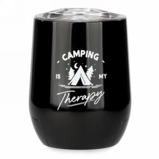 Thermo Wine Tumbler - Camping is my Therapy