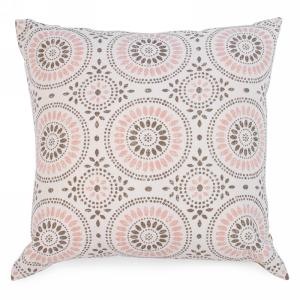 Pink and Taupe Cushion