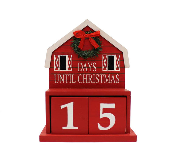 Red Barn Christmas Countdown Calendar
