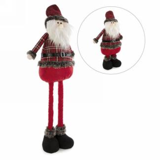 Red Plaid Standing Santa