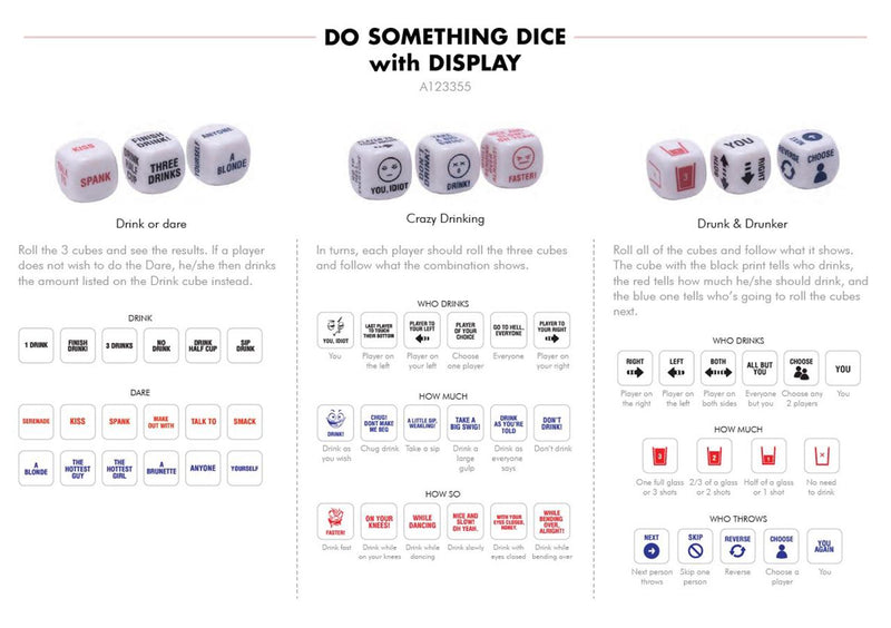 Drinking Game Dice