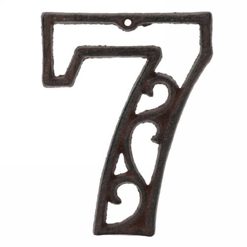 Brown Metal Numbers