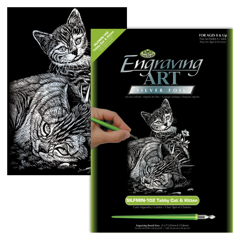 Royal & Langnickel Engraving Art: Tabby Cat & Kitten