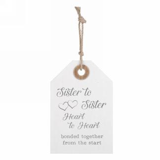 Hanging Plaque - Sister to Sister