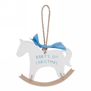Rocking Horse Ornament-Blue