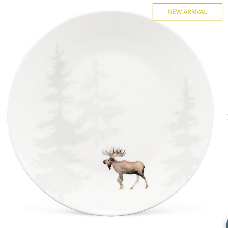 Moose in Forest Cake Plate or Mug