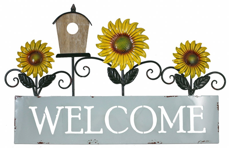 Sunflower Welcome Sign
